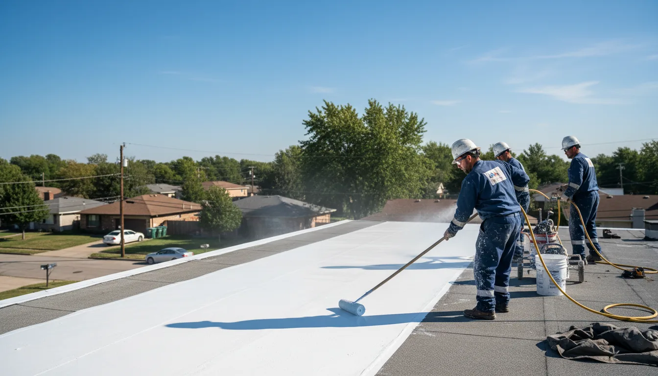 Commercial roof coating in Blandinsville, IL near me